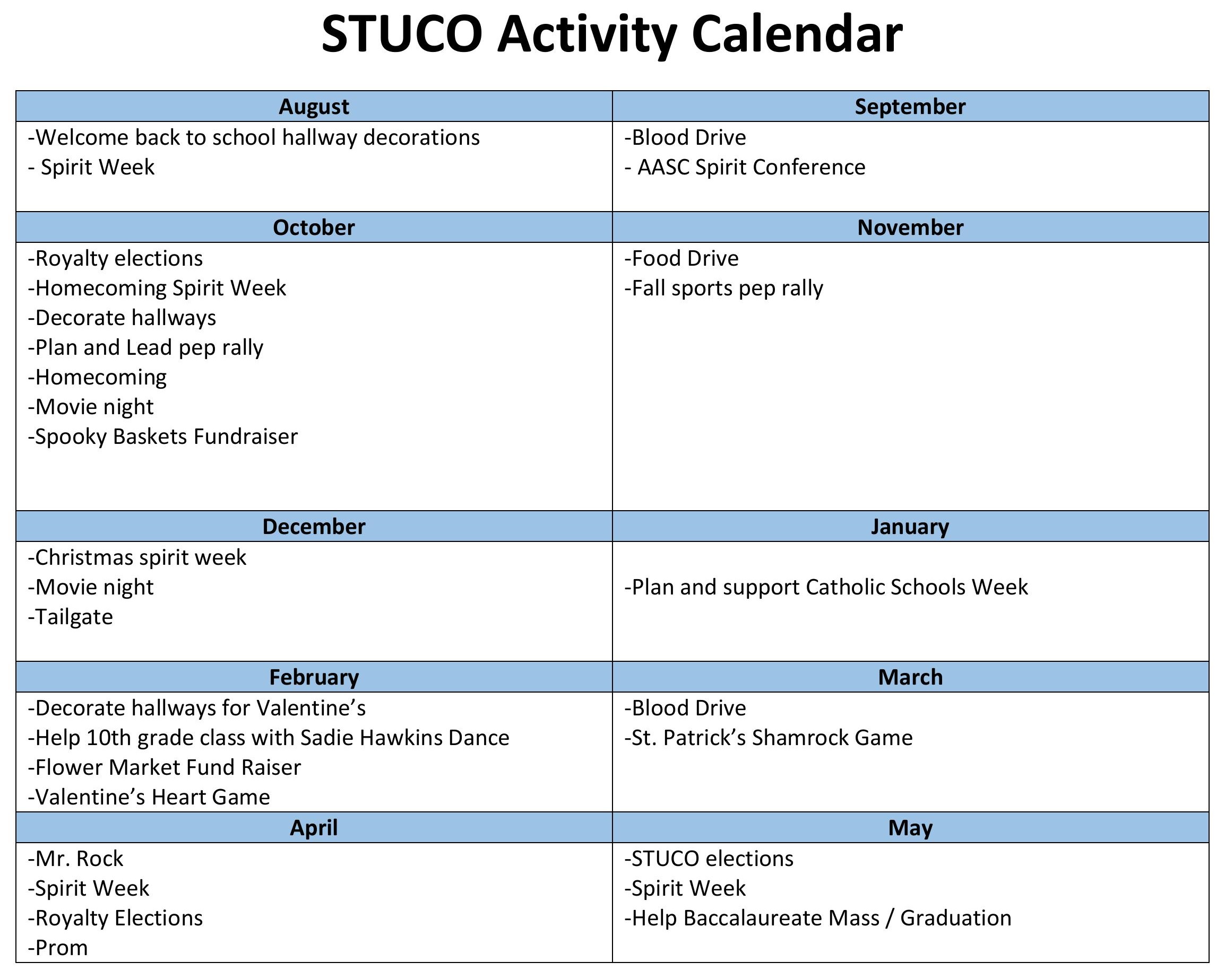 Student Council Yuma Catholic High School